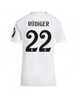 Billige Real Madrid Antonio Rudiger #22 Hjemmedrakt Dame 2024-25 Kortermet